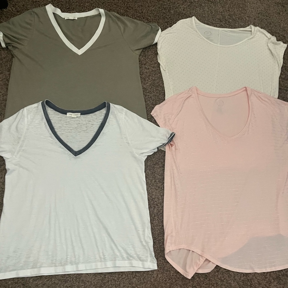 Lot of 4 XL tops. 2Nordstrom rack tees 2Maurice’s tunics $20 for the lot of them